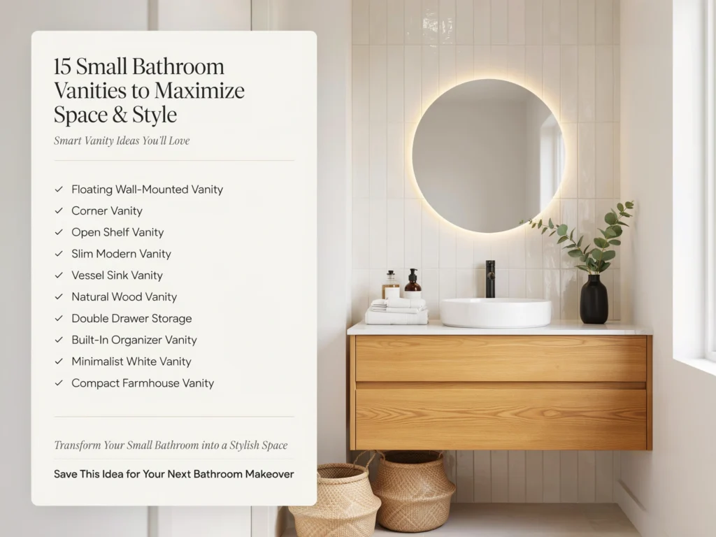 15 small bathroom vanities to maximize space and style