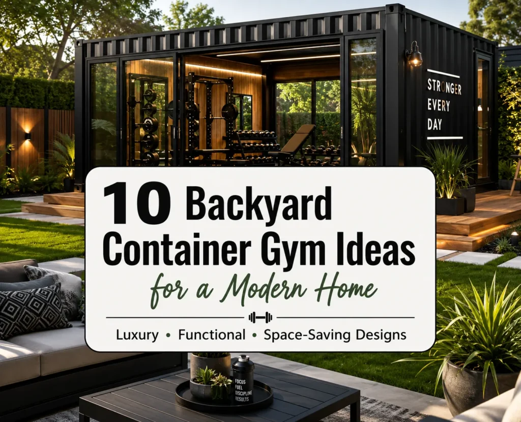 Backyard Container Gym Ideas