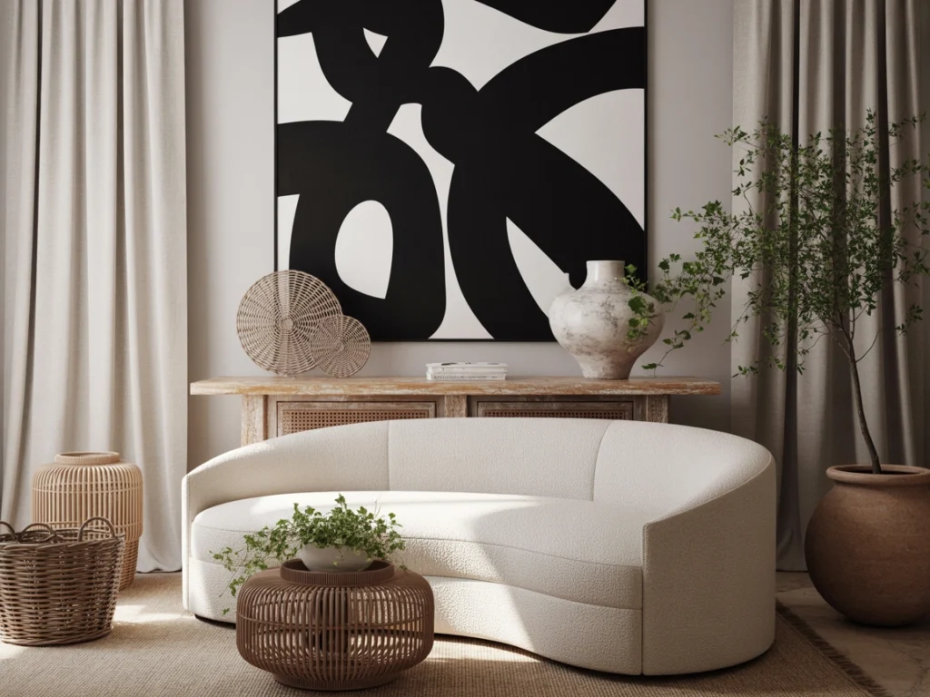 Blend Modern Art with Natural Textures