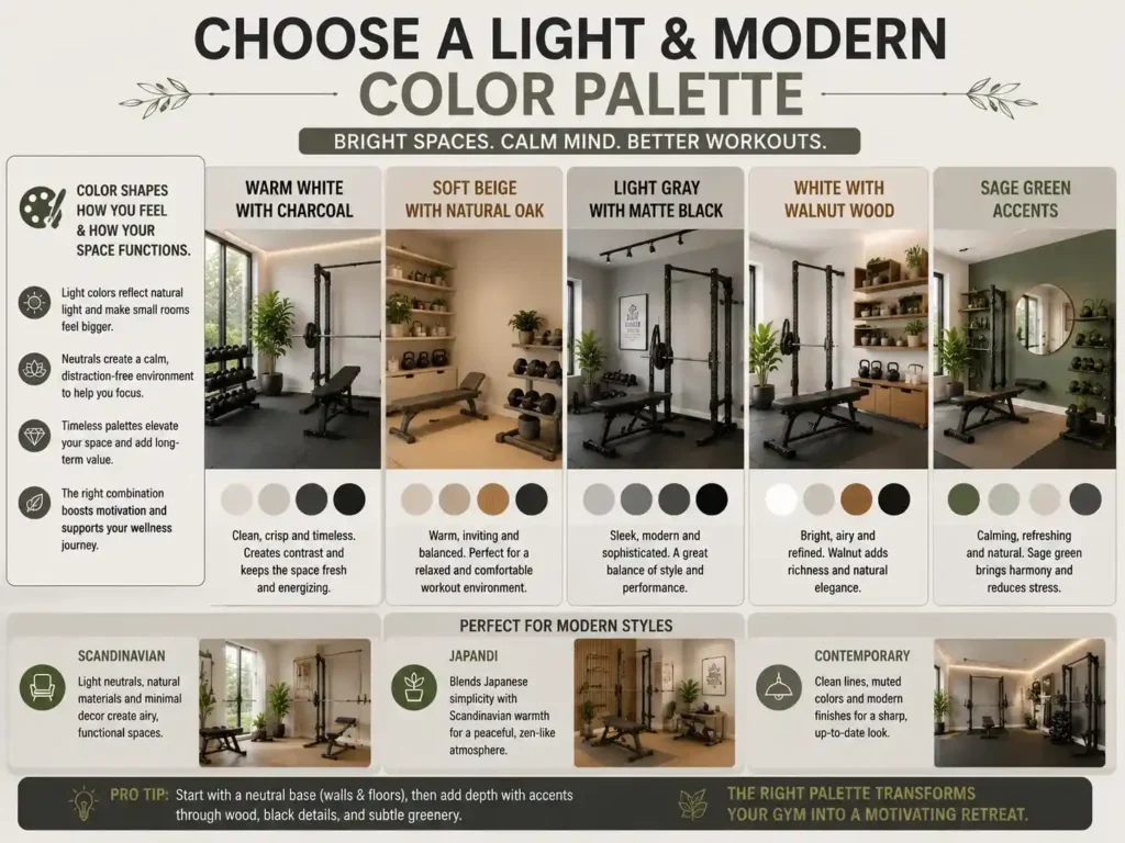 Choosing the perfect gym color palette