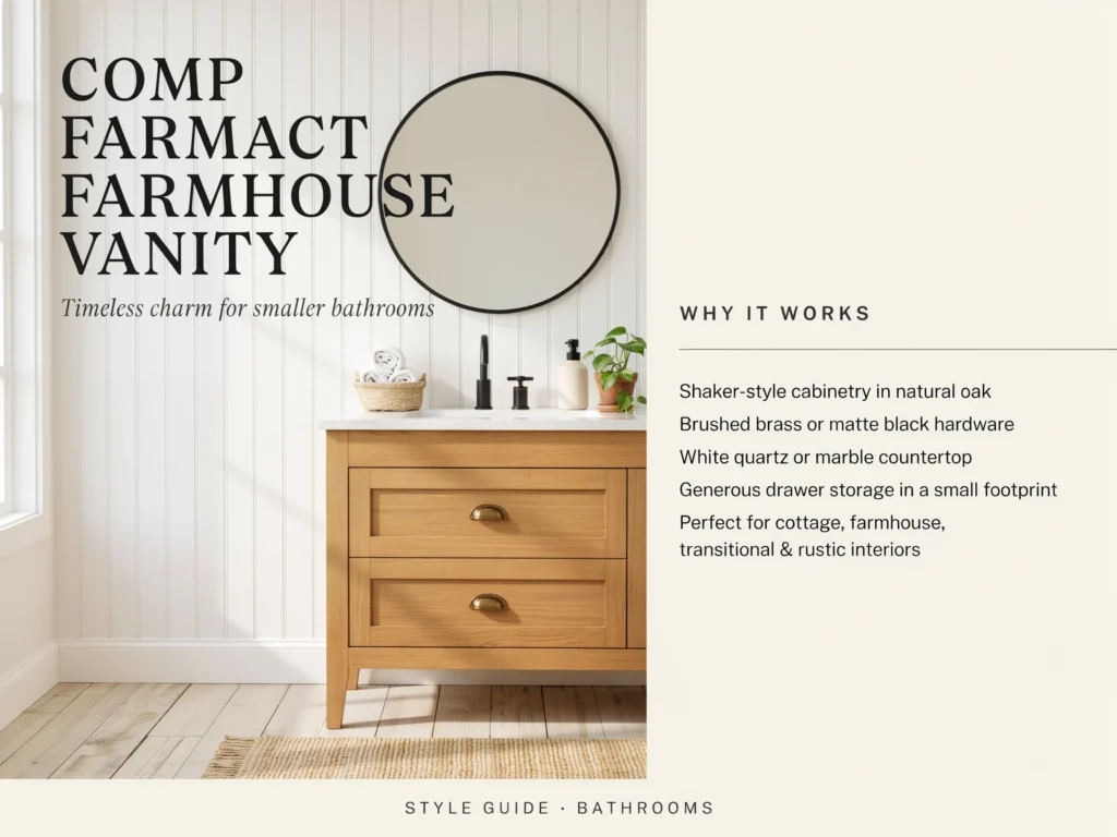 Compact Farmhouse Vanity