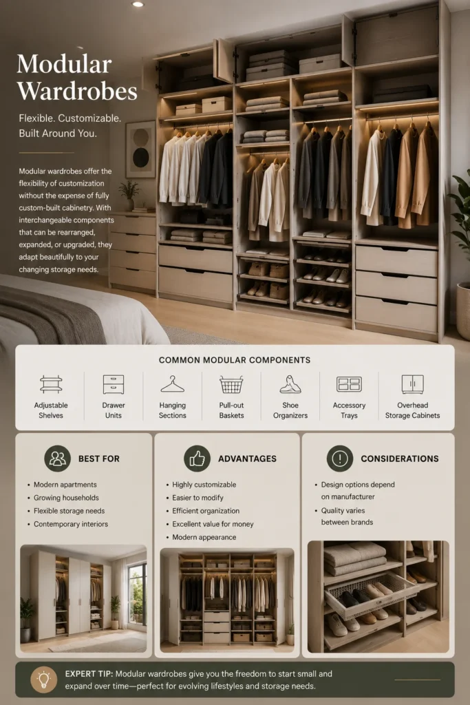 Flexible modular wardrobes for modern living