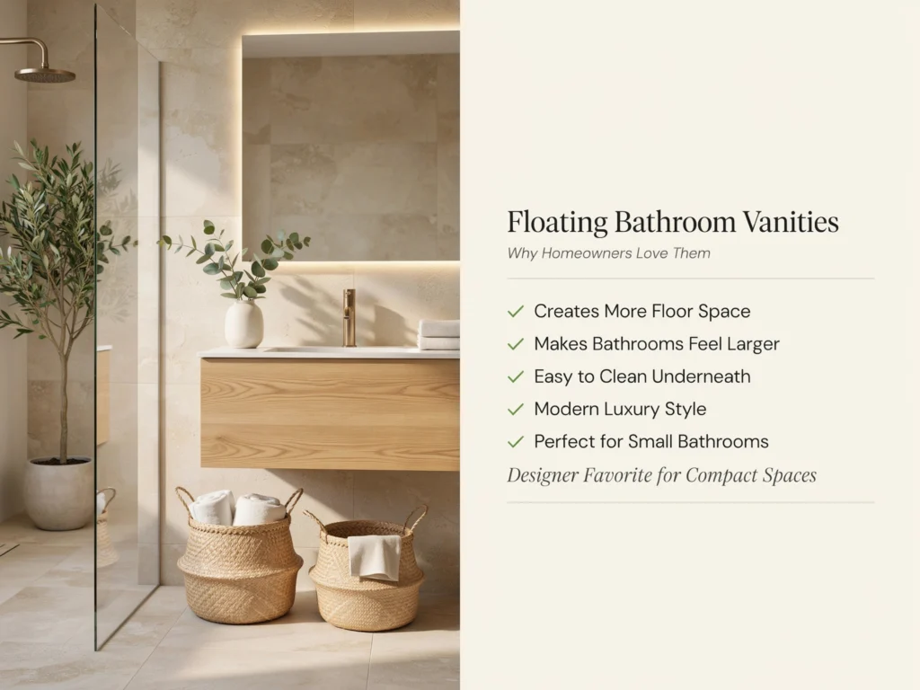 Floating Wall-Mounted Vanity