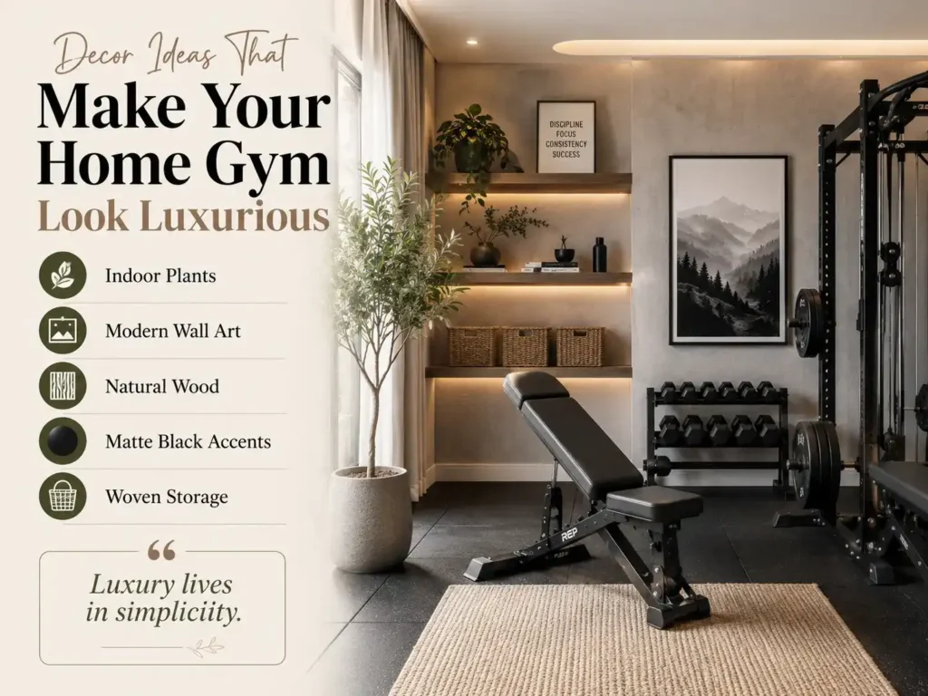 Luxury home gym decor ideas