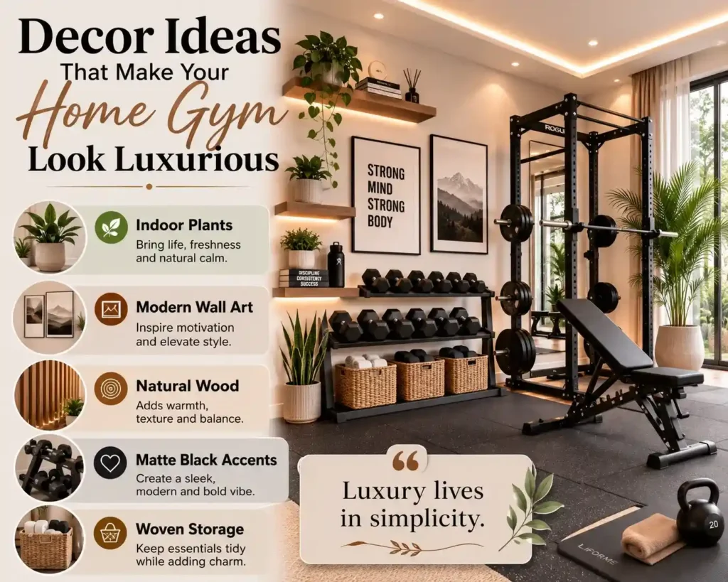 Luxury home gym decor ideas