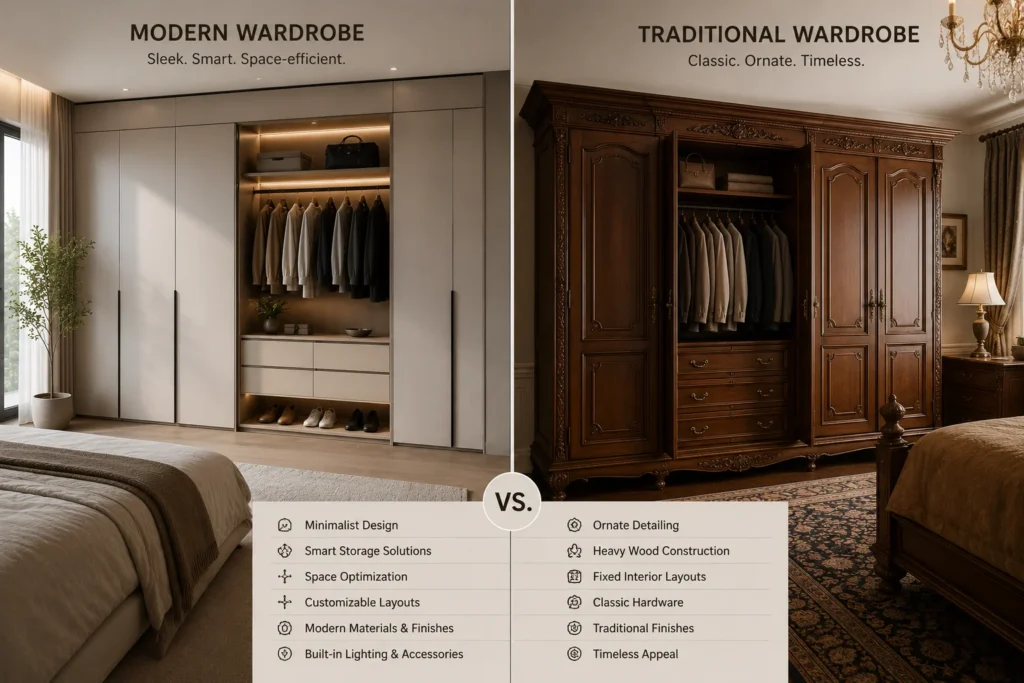 Modern vs. Traditional Wardrobes