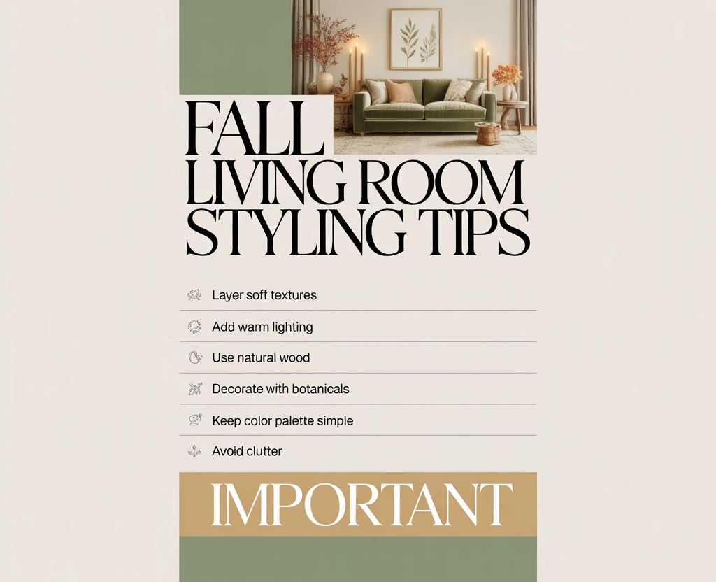 Styling Tips for a Balanced Fall Living Room