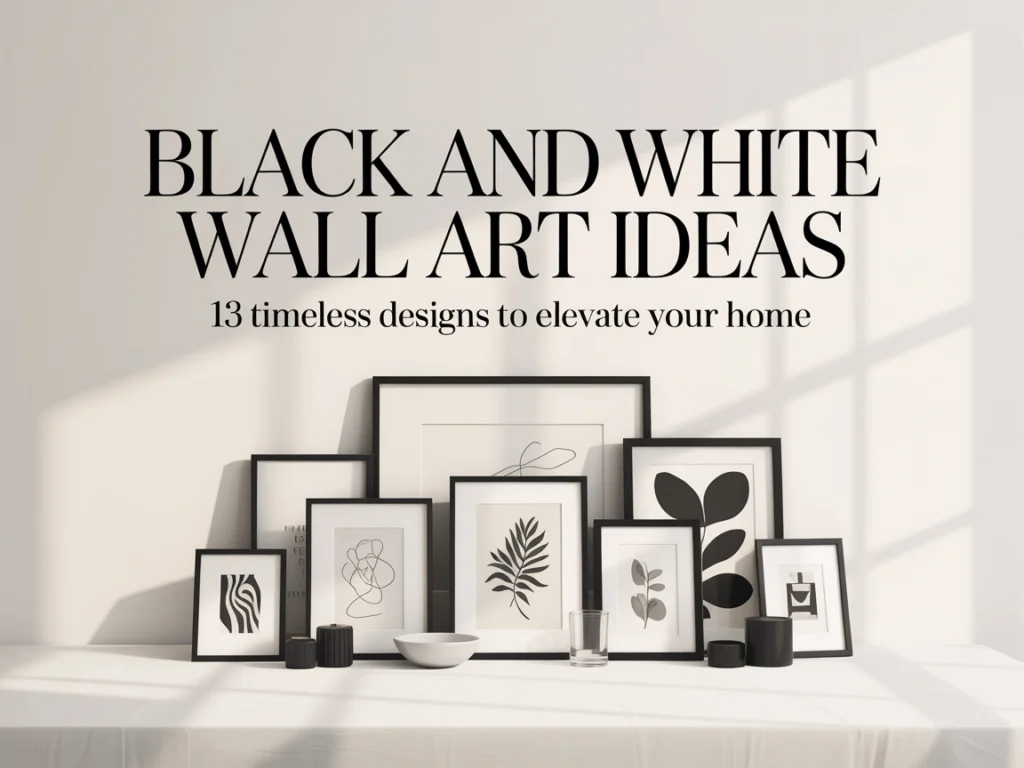 black and white art work