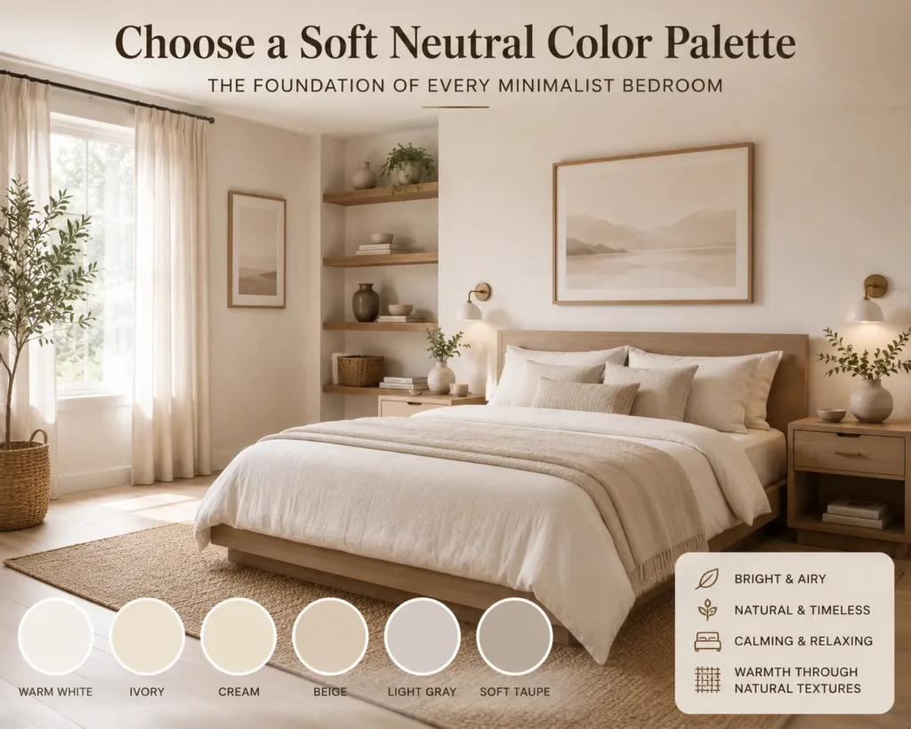 neutral minimalist bedroom guide