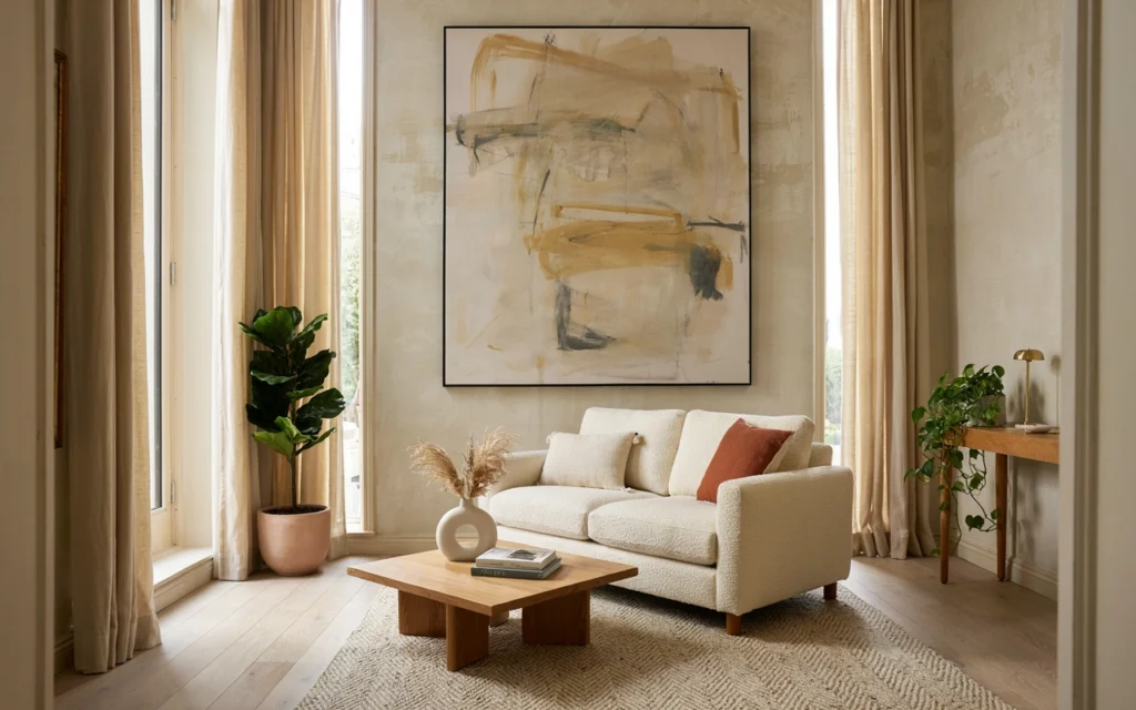 Add One Oversized Piece of Wall Art