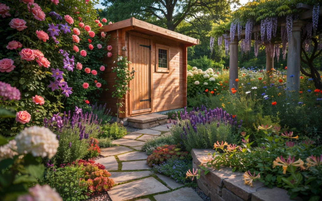 Best Flowers for Outdoor Wooden Saunas
