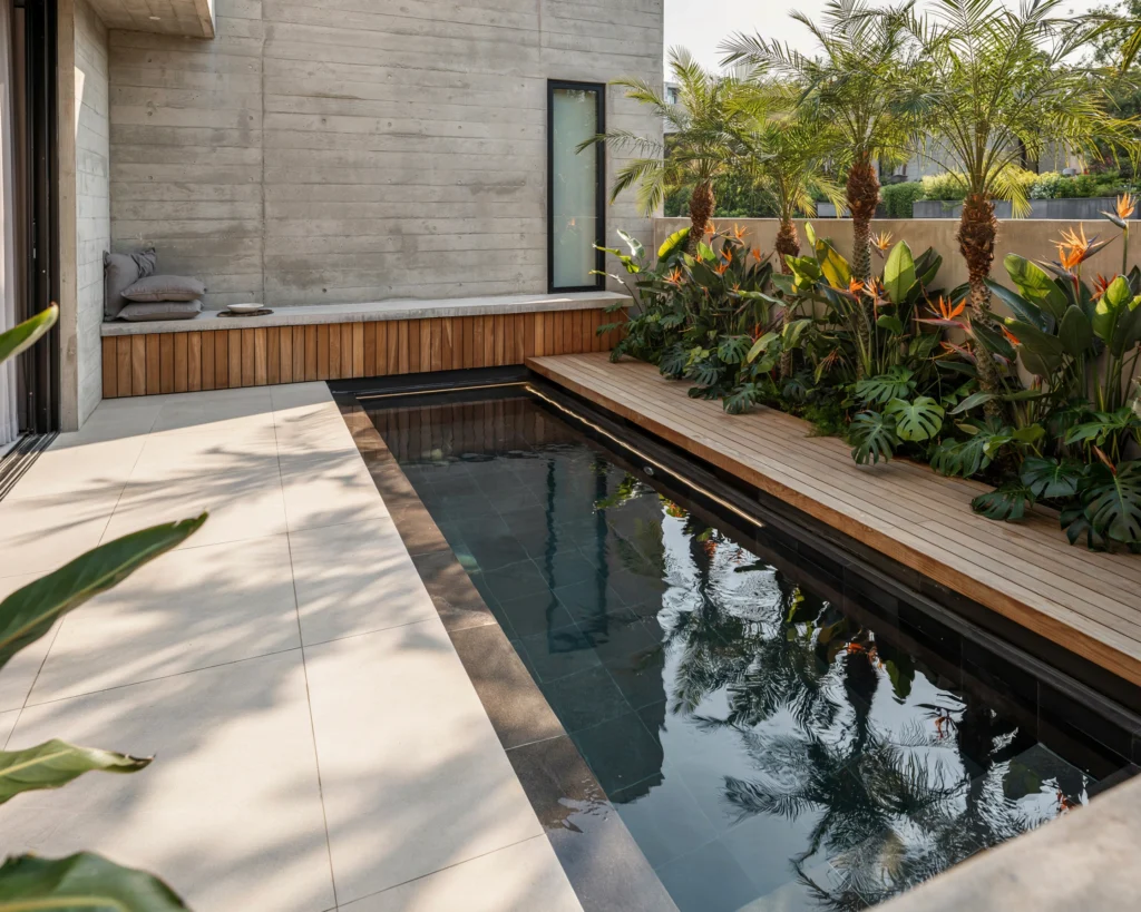 Design Around a Modern Plunge Pool
