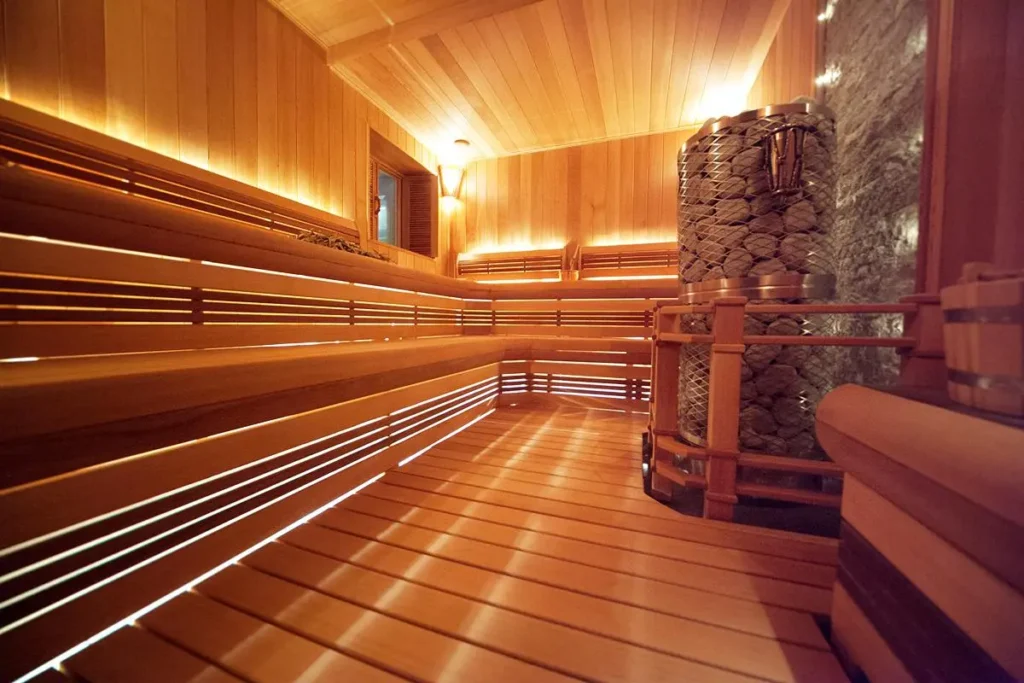 Traditional Finnish Wood-Burning Sauna